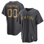 Men's New York Yankees Active Player Custom Charcoal 2022 All-Star Cool Base Stitched Baseball Jersey