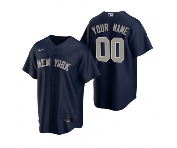 Men's New York Yankees Custom Nike Navy Stitched MLB Cool Base Jersey