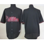 Kids' Philadelphia Phillies Customized 2012 Black Fashion Jersey