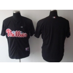 Men's Philadelphia Phillies Customized Black Jersey