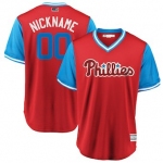 Men's Philadelphia Phillies Majestic Scarlet 2018 Players' Weekend Cool Base Custom Jersey