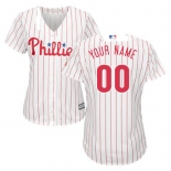 Women's Philadelphia Phillies Majestic White Home Cool Base Custom Jersey