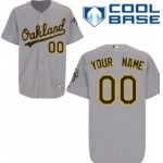 Kids' Oakland Athletics Customized Gray Jersey