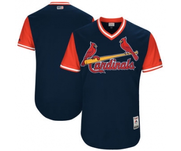 Custom Men's St. Louis Cardinals Majestic Navy 2017 Players Weekend Authentic Team Jersey