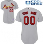 Mens' St. Louis Cardinals Customized Gray Jersey