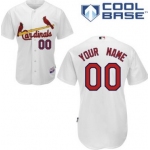Mens' St. Louis Cardinals Customized White Jersey