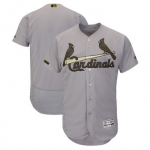 Men's St. Louis Cardinals Majestic Gray 2018 Memorial Day Authentic Collection Flex Base Team Custom Jersey