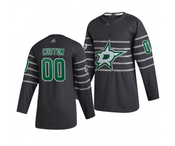 Men's 2020 NHL All-Star Game Dallas Stars Custom Authentic adidas Gray Jersey