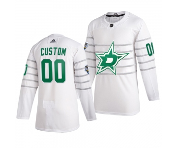 Men's 2020 NHL All-Star Game Dallas Stars Custom Authentic adidas White Jersey