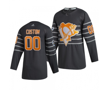 Men's 2020 NHL All-Star Game Pittsburgh Penguins Custom Authentic adidas Gray Jersey