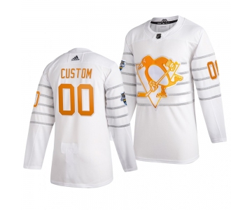 Men's 2020 NHL All-Star Game Pittsburgh Penguins Custom Authentic adidas White Jersey