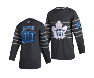 Men's 2020 NHL All-Star Game Toronto Maple Leafs Custom Authentic adidas Gray Jersey