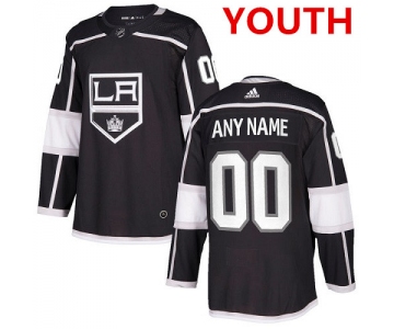 Youth Adidas Los Angeles Kings Customized Authentic Black Home NHL Jersey