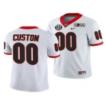Men's Georgia Bulldogs ACTIVE PLAYER Custom 2022 Patch White College Football Stitched Jersey