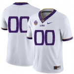 LSU Tigers White Men's Fashion Customized Nike College Football Jersey