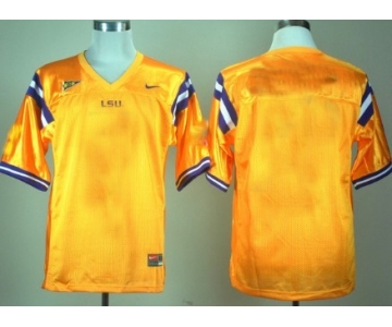 Men's LSU Tigers Customized Yellow Jersey