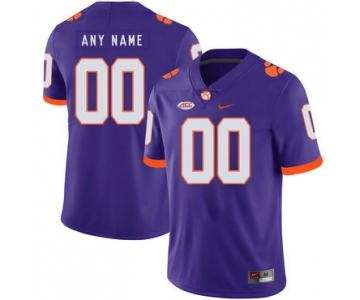 Clemson Tigers Purple Men's Customized Nike College Football Jersey