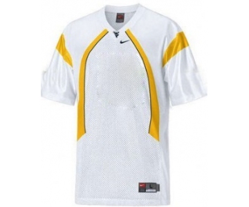 Kids' West Virginia Mountaineers Customized White Jersey