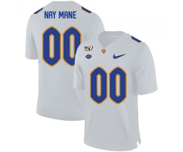 Pittsburgh Panthers Customized White 150th Anniversary Patch Nike College Football Jersey