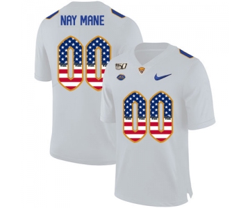 Pittsburgh Panthers Customized White USA Flag 150th Anniversary Patch Nike College Football Jersey