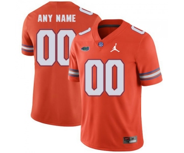 Florida Gators Men's Customized Orange College Football Jersey