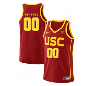 USC Trojans Customized Red College Basketball Jersey