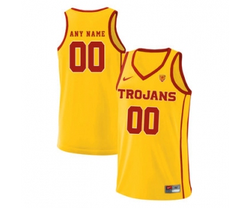 USC Trojans Yellow Men's Performance Customized Basketball Jersey