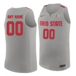 Ohio State Buckeyes Gray Men's Customized College Basketball Jersey