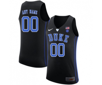 Duke Blue Devils Men's Customized Black Nike College Basketball Jersey