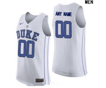 Women's Duke Blue Devils Custom Nike Performance Elite College Basketball Jersey - White