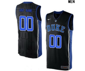 Women's Duke Blue Devils Custom V-neck College Basketball Nike Elite Jersey - Black