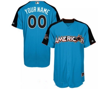 Men's American League Majestic Blue Blank 2017 MLB All-Star Futures Game Authentic On-Field Jersey