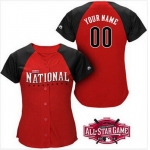 Women's National League Customized 2015 MLB All-Star Red Jersey