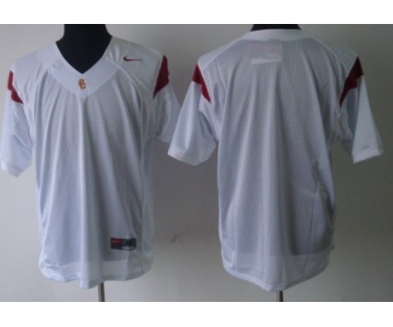 Kids' USC Trojans Customized White Jersey