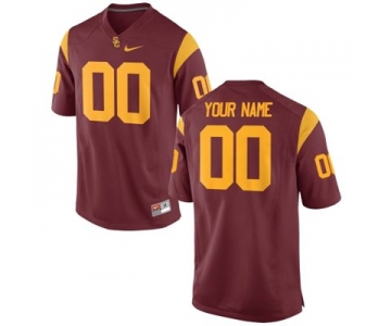 Mens USC Trojans Custom Replica Football Jersey - 2015 Red