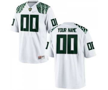 Mens Oregon Ducks 2015 Nike White Custom Replica Football Jersey