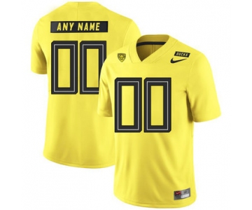 Oregon Ducks Yellow Men's Customized Nike College Football Jersey