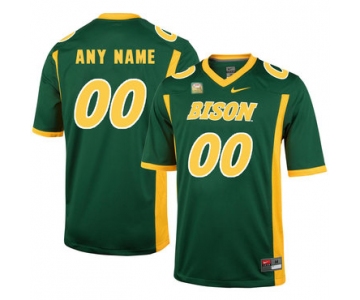 North Dakota State Bison Green Men's Customized College Football Jersey