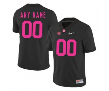 Alabama Crimson Tide Black Customized 2017 Breast Cancer Awareness College Football Jersey