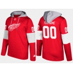 Adidas Red Wings Men's Customized Name And Number Red Hoodie