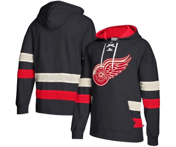 Detroit Red Wings Navy Men's Customized All Stitched Hooded Sweatshirt