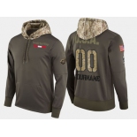 Nike Red Wings Men's Customized Olive Salute To Service Pullover Hoodie