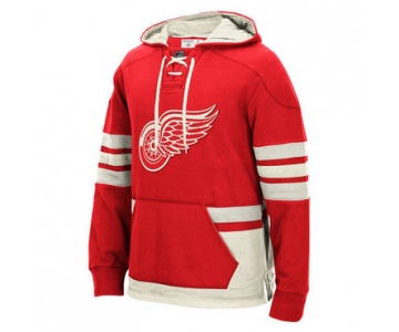 Red Wings Red Pullover Men's Customized All Stitched Sweatshirt