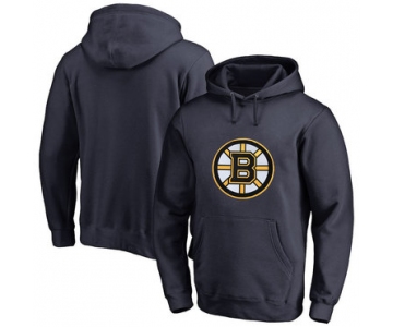 Boston Bruins Navy Men's Customized All Stitched Pullover Hoodie