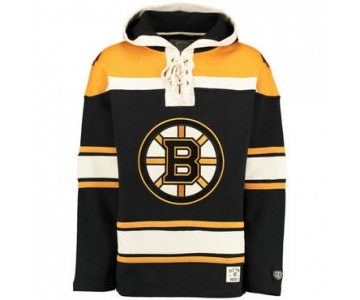 Bruins Black Men's Customized All Stitched Sweatshirt