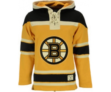 Bruins Yellow Men's Customized Hooded Sweatshirt