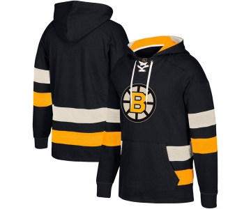 NHL Boston Bruins Black Men's Customized All Stitched Hooded Sweatshirt