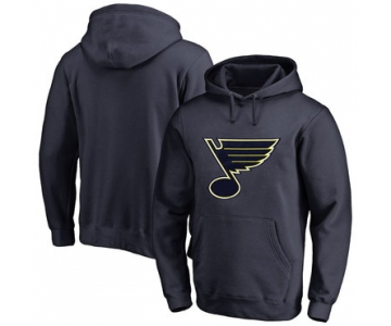 St. Louis Blues Navy Men's Customized All Stitched Pullover Hoodie