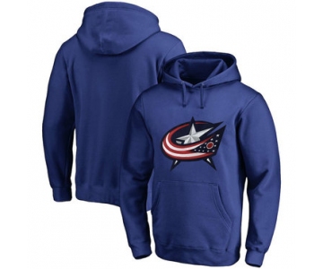 Columbus Blue Jackets Blue Men's Customized All Stitched Pullover Hoodie