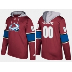 Adidas Avalanche Men's Customized Name And Number Burgundy Hoodie